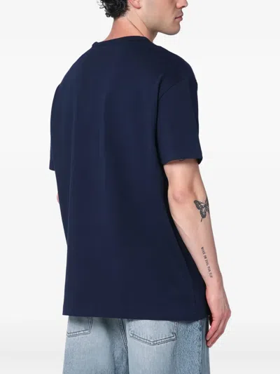 Polo Ralph Lauren Navy Blue Cotton Classic-fit T-shirt In Blue