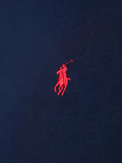 Polo Ralph Lauren Navy Blue Cotton Classic-fit T-shirt In Blue