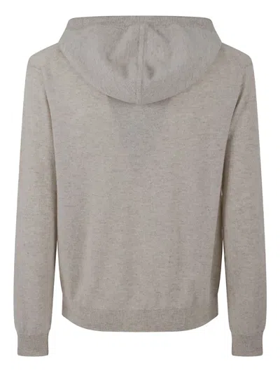 Lisa Yang Zipped Cardigan In Neutral