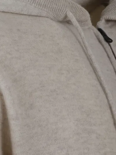 Lisa Yang Zipped Cardigan In Neutral