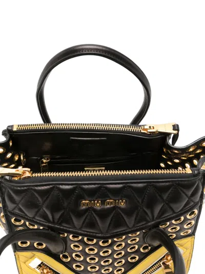 Miu Miu Zip-details Shoulder Bag In Multi