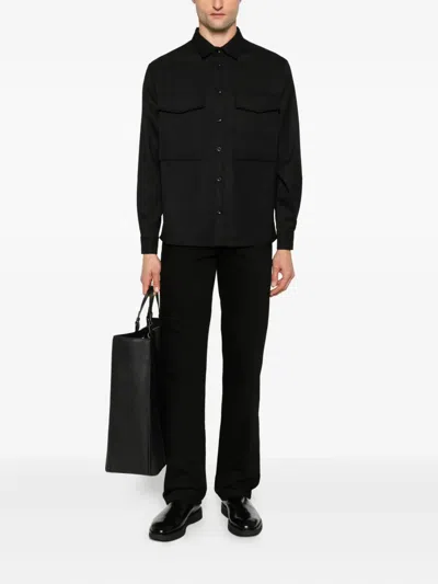 Antony Morato Flap-pocket Button-up Shirt In Black