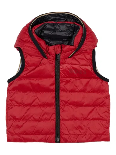 Bosswear Hooded Reversible Gilet In Red
