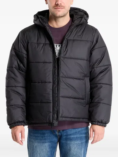 Vans Mte Hillgate Hooded Puffer Jacket In Black
