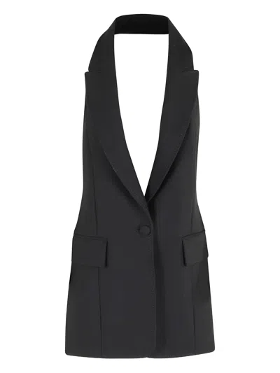 Marella Pocket Single-button Jacket In Black