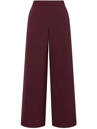 Maliparmi Wide-leg Trousers In Burgundy