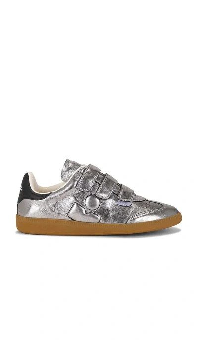 Isabel Marant Festive Beth Metallic Leather Low-top Sneakers In Multi