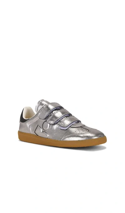 Isabel Marant Festive Beth Metallic Leather Low-top Sneakers In Multi