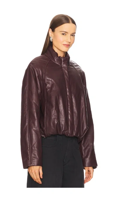 Iro Delta Jacket In Burgundy