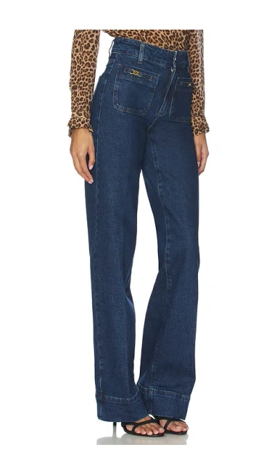 Paige Sasha Jeans With Novelty Patch Pockets Enfield In Blue
