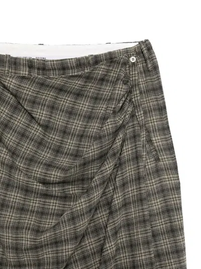 Magliano Check-pattern Trousers In Brown