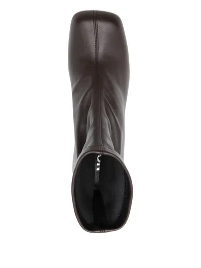 Nodaleto Bulla Miula Leather Ankle Boots In Brown