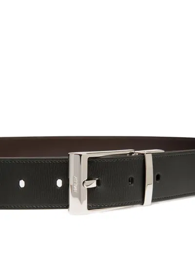 Bally Shiffie Reversible-adjustable Belt In Black