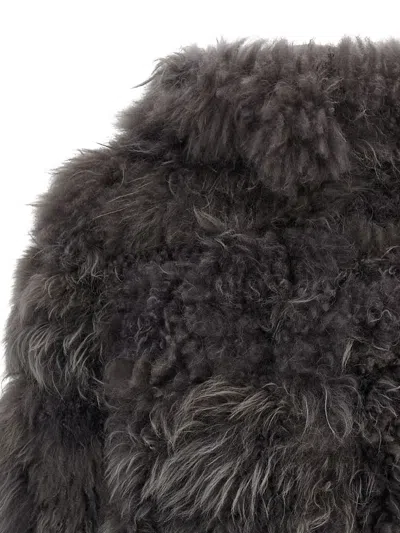 Simonetta Ravizza Flen Coat In Gray