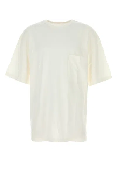 Lemaire Oversized Cotton T-shirt Chest Pocket In White