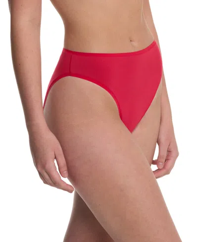 Natori Women's Bliss Bare Cotton High-cut Brief Underwear 772346 In Red