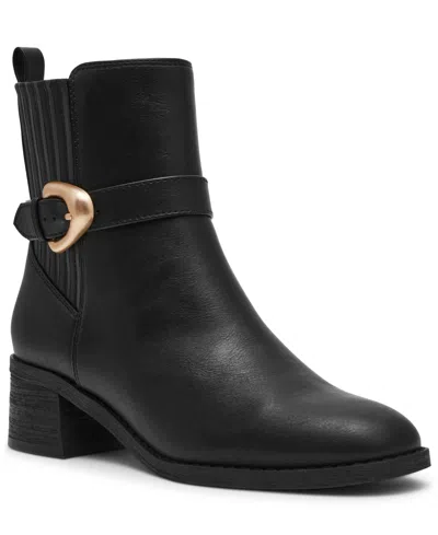 Dv Dolce Vita Women's Dagger Buckle Chelsea Booties In Black