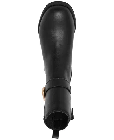 Dv Dolce Vita Women's Dagger Buckle Chelsea Booties In Black