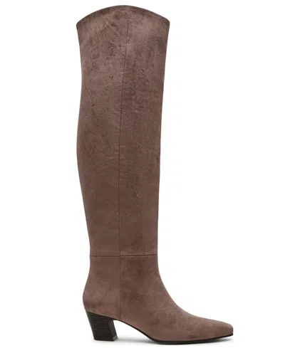 Dv Dolce Vita Women's Stryker Over-the-knee Pull On Heeled Boots In Brown