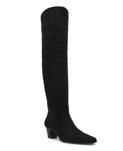 Dv Dolce Vita Women's Stryker Over-the-knee Pull On Heeled Boots In Black