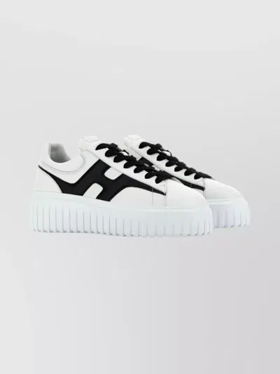 Hogan Low-top Sneakers With Distinctive Side Logo In White