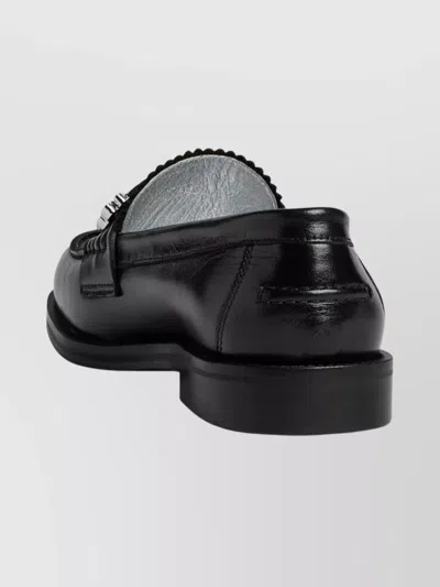 Dsquared2 Round Toe Loafers Offering Comfortable Fit In Black