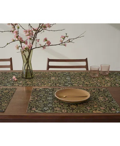 Chilewich William Morris Printed Rectangular Placemat In Brown
