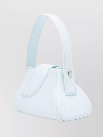 Gcds Mini Handbag Structured Shape Top Handle In Blue