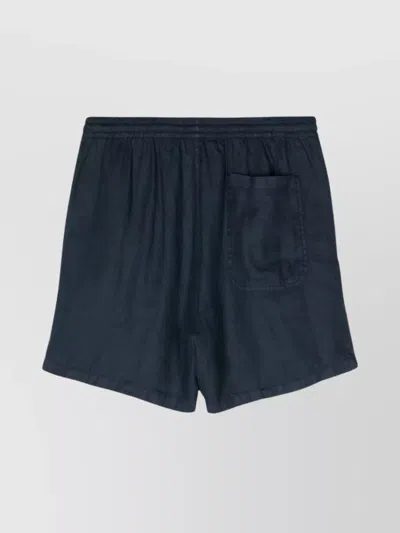 Aspesi Comfortable Shorts With Pockets And Elastic In Blue