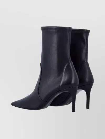 Stuart Weitzman Ankle Boots With Pointed Toe Smooth Finish In Black
