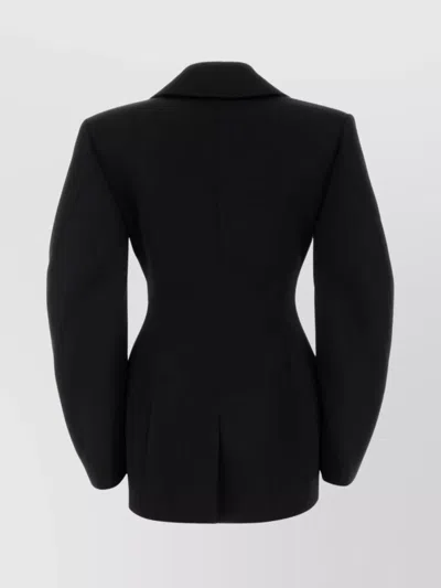 Givenchy Tailored Wool Blazer Notched Lapels In Black