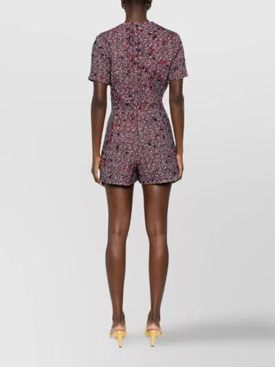 Gucci Textured Wool Dress Featuring Signature Buttons In Brown