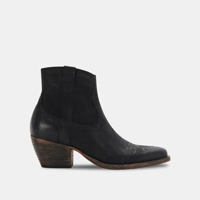 Trove Silma Booties Black Leather - Re:vita In Black