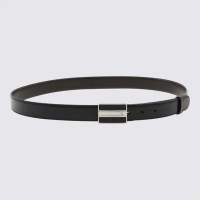 Montblanc Rectangular-buckle Belt In Black