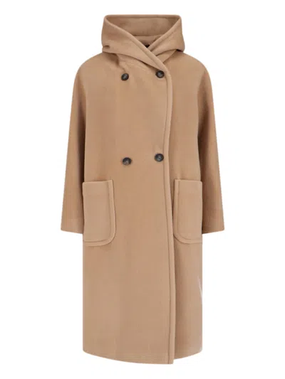 Tagliatore Structured Tailored Coat With Classic Silhouette In Brown