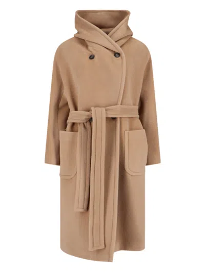 Tagliatore Structured Tailored Coat With Classic Silhouette In Brown