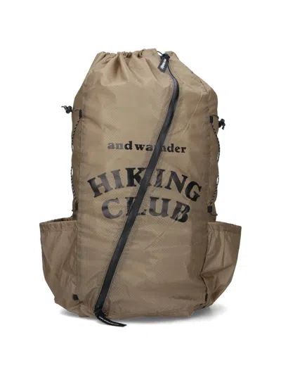 And Wander Hiking Club Backpack In Nude