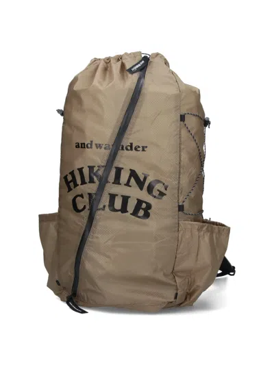 And Wander Hiking Club Backpack In Nude