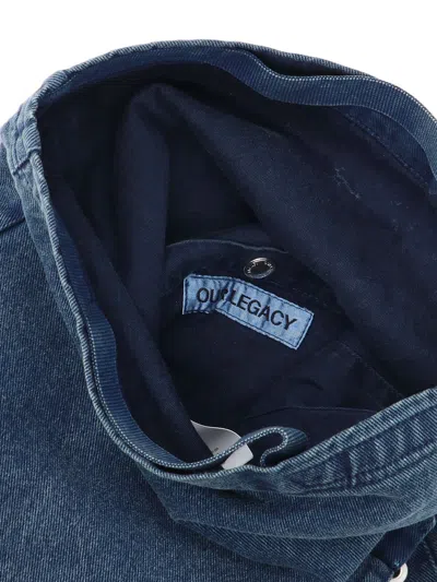 Our Legacy Versatile Shoulder Bag Adjustable Strap Top Handle In Blue