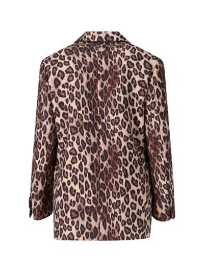 Alberto Biani Stylish Blazer With Front Pockets And Notched Lapels In Multi