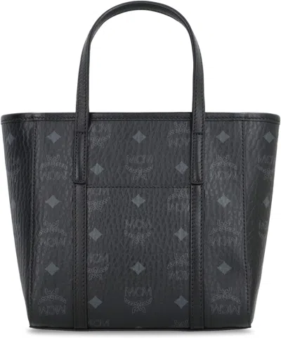 Mcm Mini Toni Monogram Top Handle Bags In Black