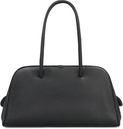 Jacquemus The Turismo Large Leather Shoulder Bag In Black