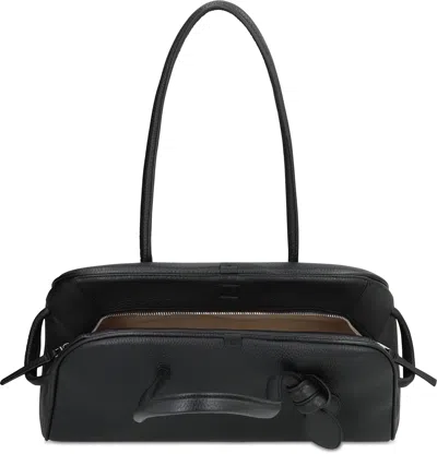 Jacquemus The Turismo Large Leather Shoulder Bag In Black