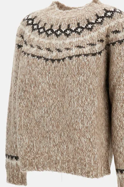 P.a.r.o.s.h Parosh Moline` Round Neck Sweater In Neutral