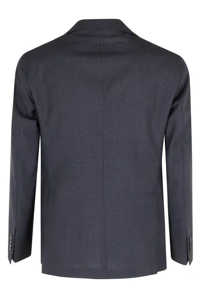 Tagliatore Notched Lapel Two-piece Suit In Gray