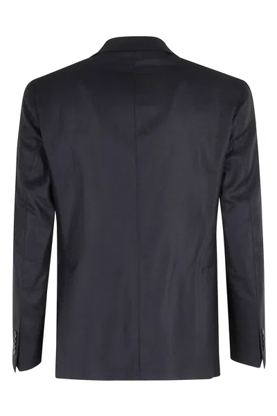 Tagliatore Single-breasted Wool-cashmere Blazer In Blue