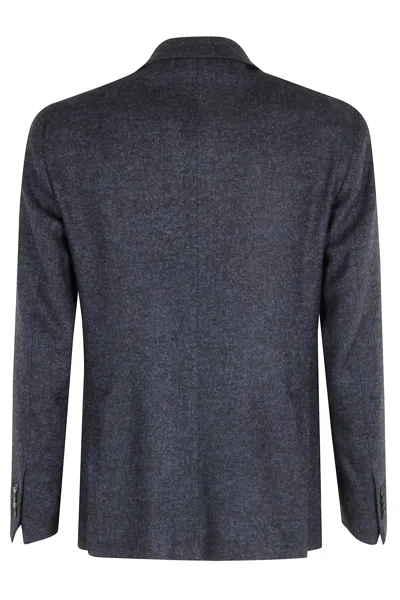 Tagliatore Montecarlo Lana Cotone Spinato Fuso In Blue