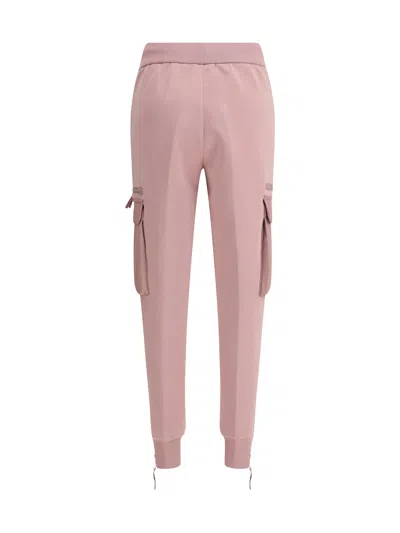 Moose Knuckles Mixmedia Joggers In Pink