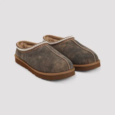 Ugg Tasman Baxter Slippers With Braided Details In Brown