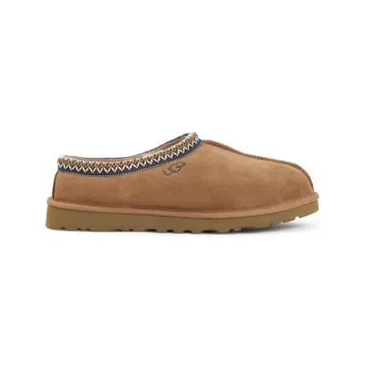 Ugg Soft Suede Slip-on Loafers With Zigzag Stitch Detail In Brown